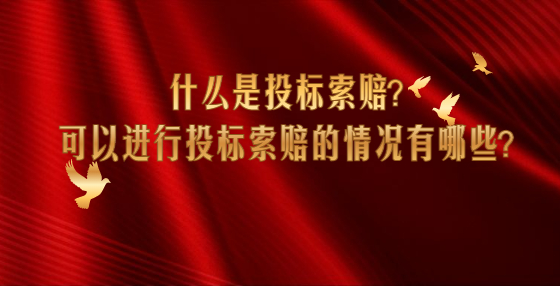 什么是投標(biāo)索賠？可以進(jìn)行投標(biāo)索賠的情況有哪些？