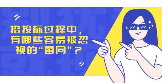 招投標過程中，  有哪些容易被忽視的“雷同”？