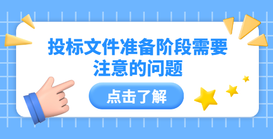 投標(biāo)文件準(zhǔn)備階段需要注意的問題