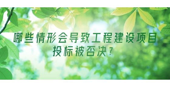 哪些情形會導致工程建設項目投標被否決？