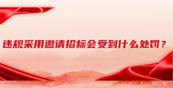 違規(guī)采用邀請招標會受到什么處罰？