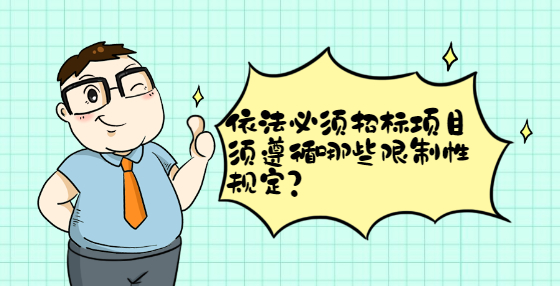 依法必須招標(biāo)項(xiàng)目須遵循哪些限制性規(guī)定?