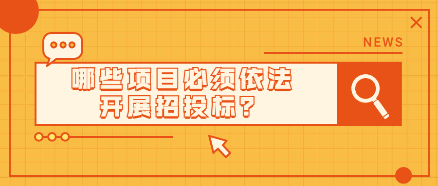 哪些項目必須依法開展招投標？