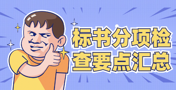 標(biāo)書分項(xiàng)檢查要點(diǎn)匯總