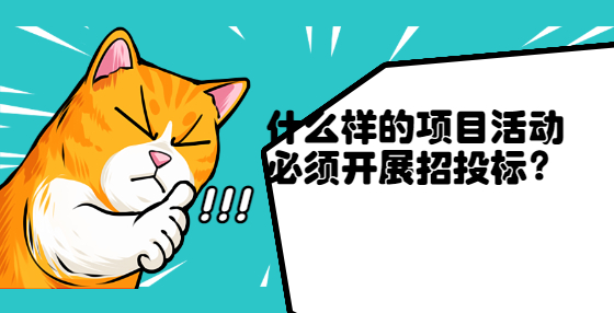 什么樣的項(xiàng)目活動必須開展招投標(biāo)？