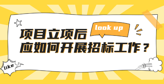項(xiàng)目立項(xiàng)后應(yīng)如何開展招標(biāo)工作？