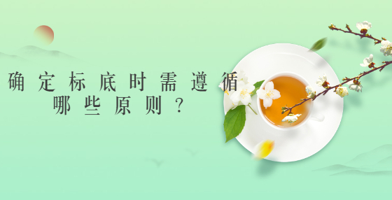 確定標底時需遵循哪些原則？