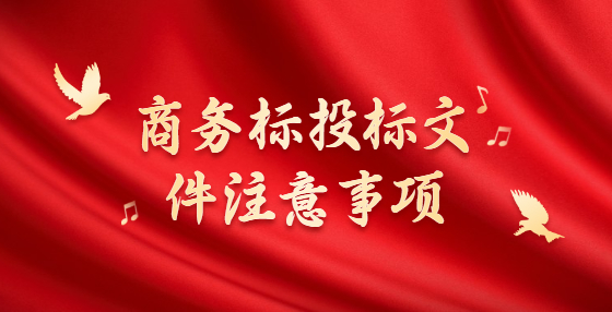 商務(wù)標(biāo)投標(biāo)文件注意事項(xiàng)