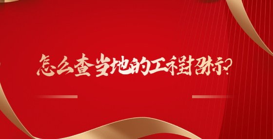 怎么查當(dāng)?shù)氐墓こ陶袠?biāo)？
