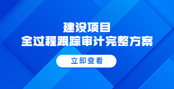 建設(shè)項(xiàng)目全過程跟蹤審計(jì)完整方案