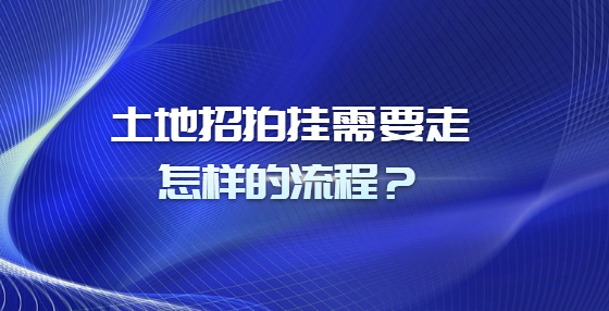 土地招拍掛需要走怎樣的流程？