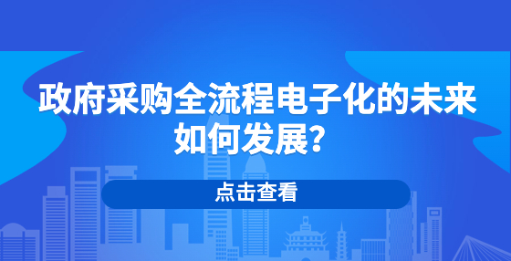 政府采購(gòu)全流程電子化的未來(lái)如何發(fā)展？