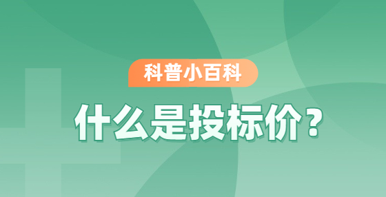 什么是投標(biāo)價？