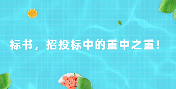 標書，招投標中的重中之重！