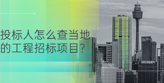 投標(biāo)人怎么查當(dāng)?shù)氐墓こ陶袠?biāo)項(xiàng)目？