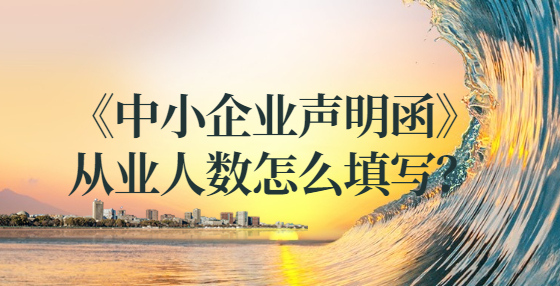 《中小企業(yè)聲明函》從業(yè)人數(shù)怎么填寫？