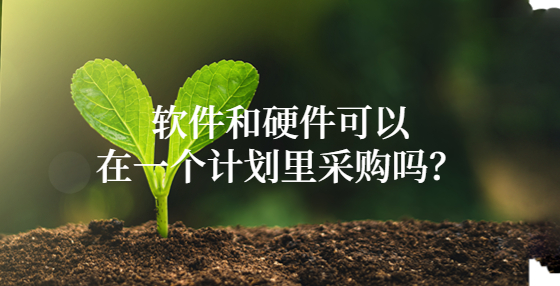 軟件和硬件可以在一個(gè)計(jì)劃里采購嗎？