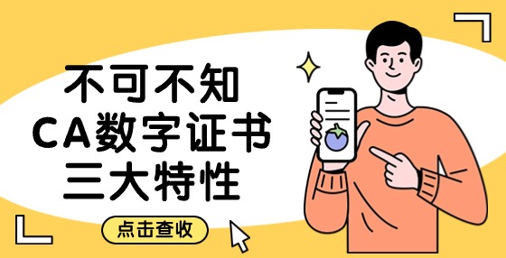 不可不知！CA數(shù)字證書三大特性