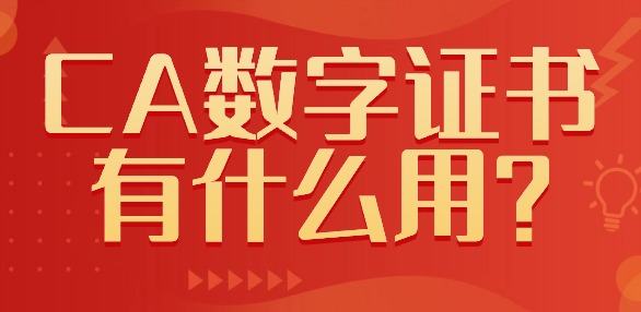CA數(shù)字證書(shū)有什么用？