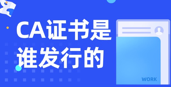 CA證書是誰發(fā)行的？