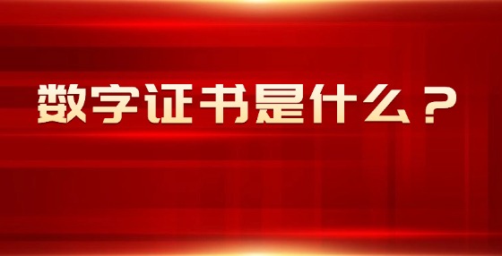數(shù)字證書是什么？